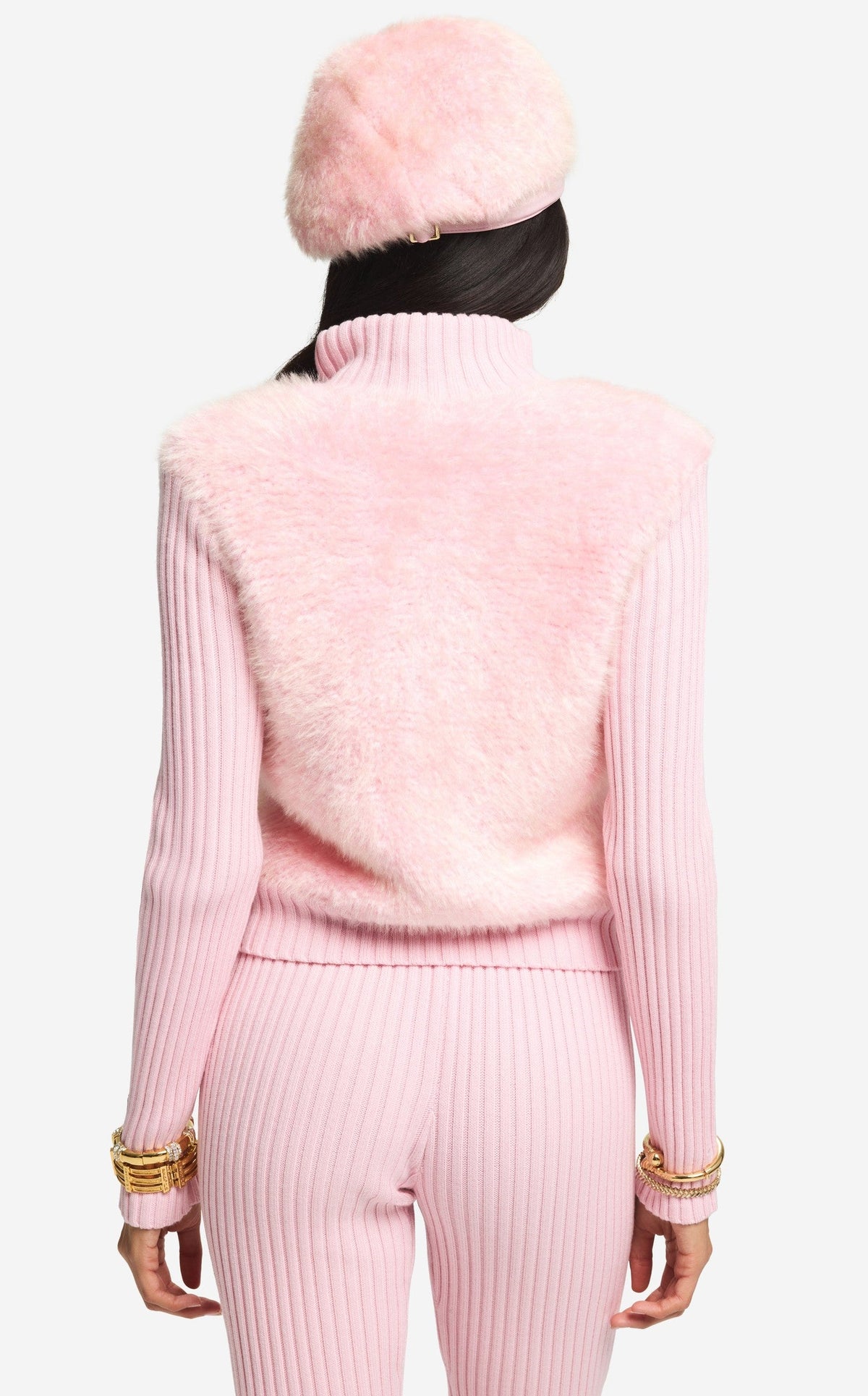 Jacket in Knit Fur