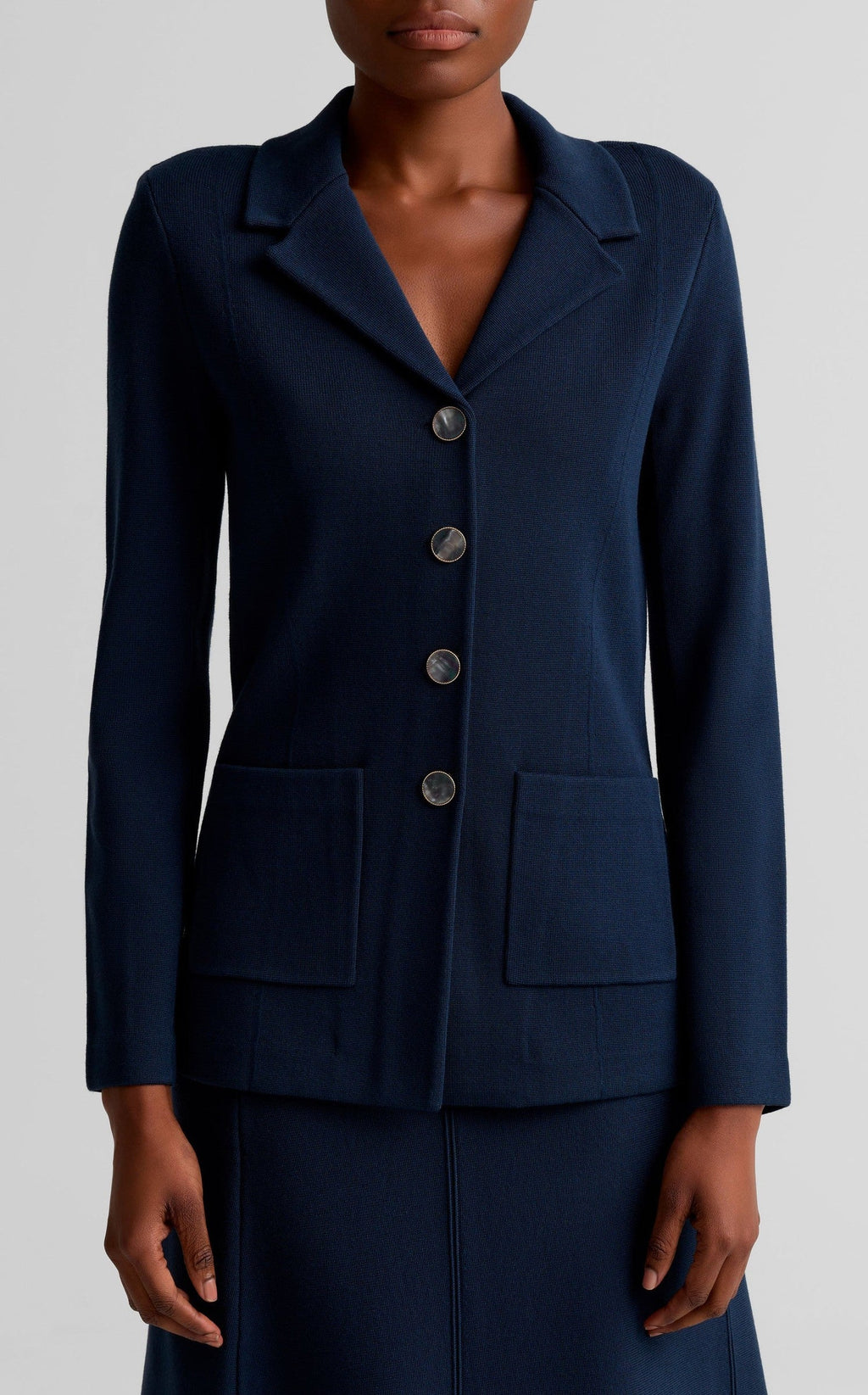 Patch Pocket Knit Jacket