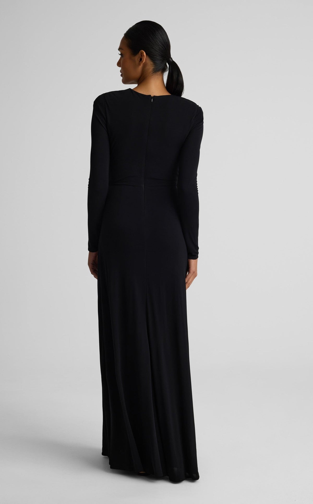 Dominique Gown In Matte Crepe Jersey