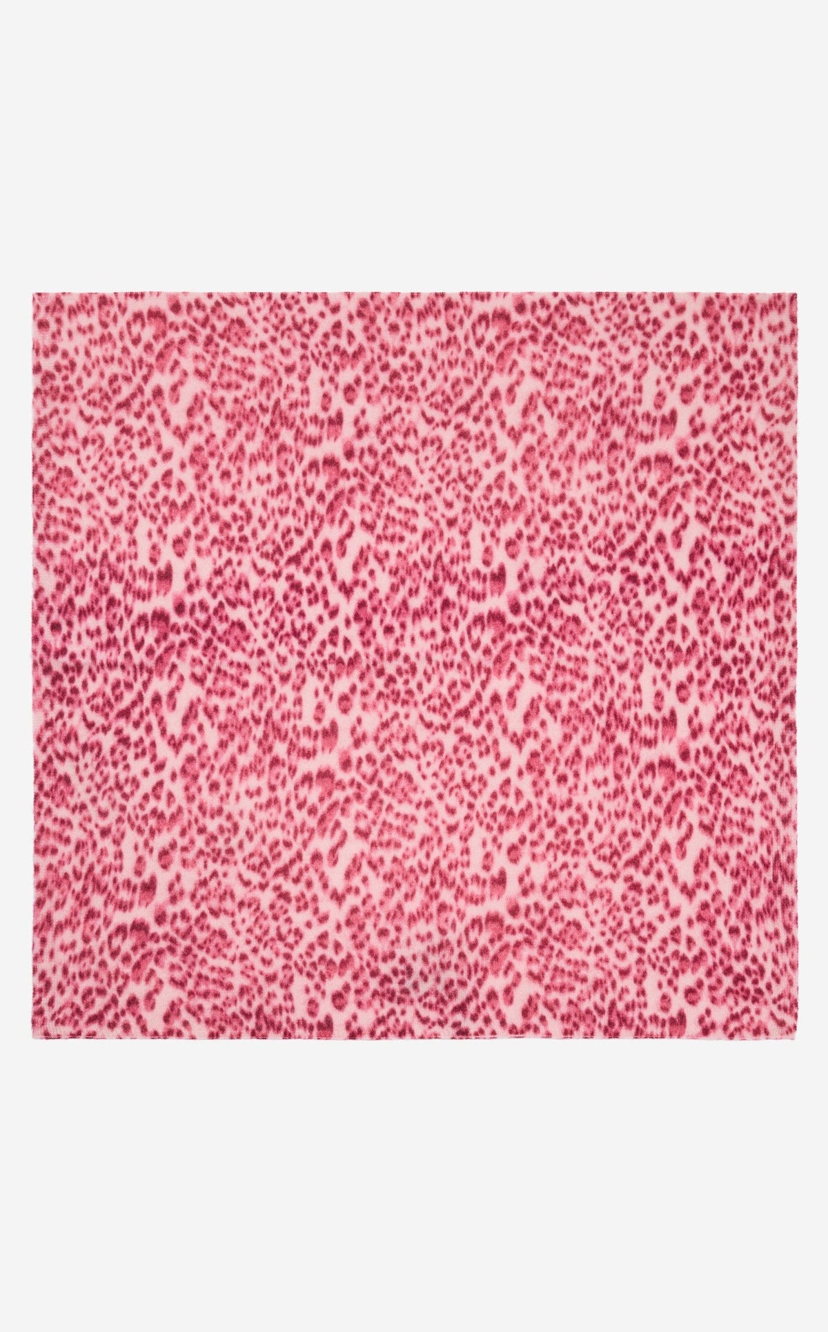 Scarf in Leopard Print Cashmere Blend