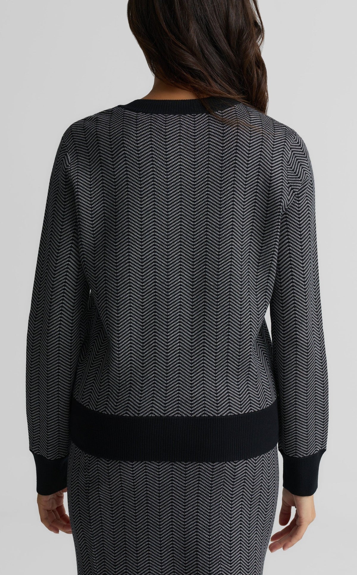 Herringbone Tweed Bomber Jacket