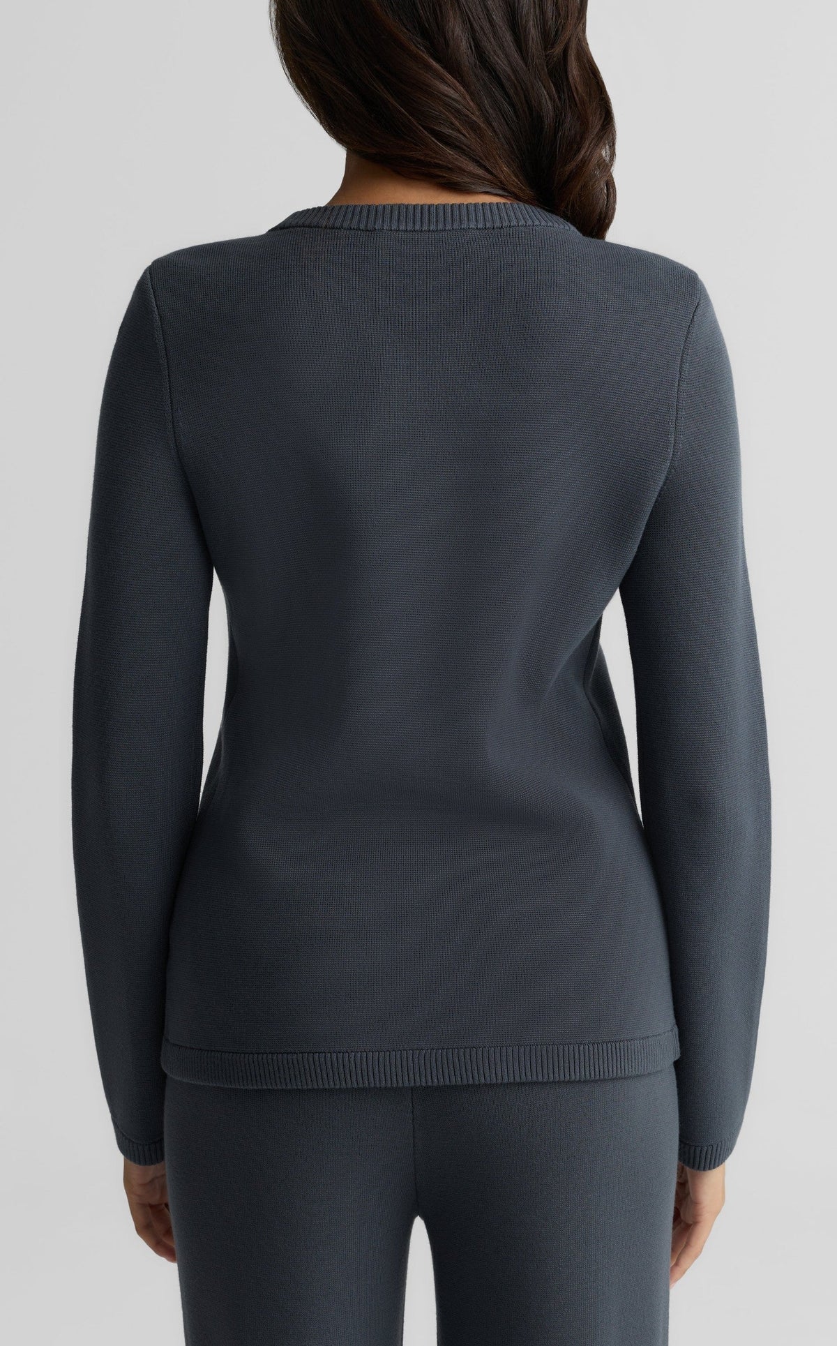 Double Breasted Crew Neck Jacket