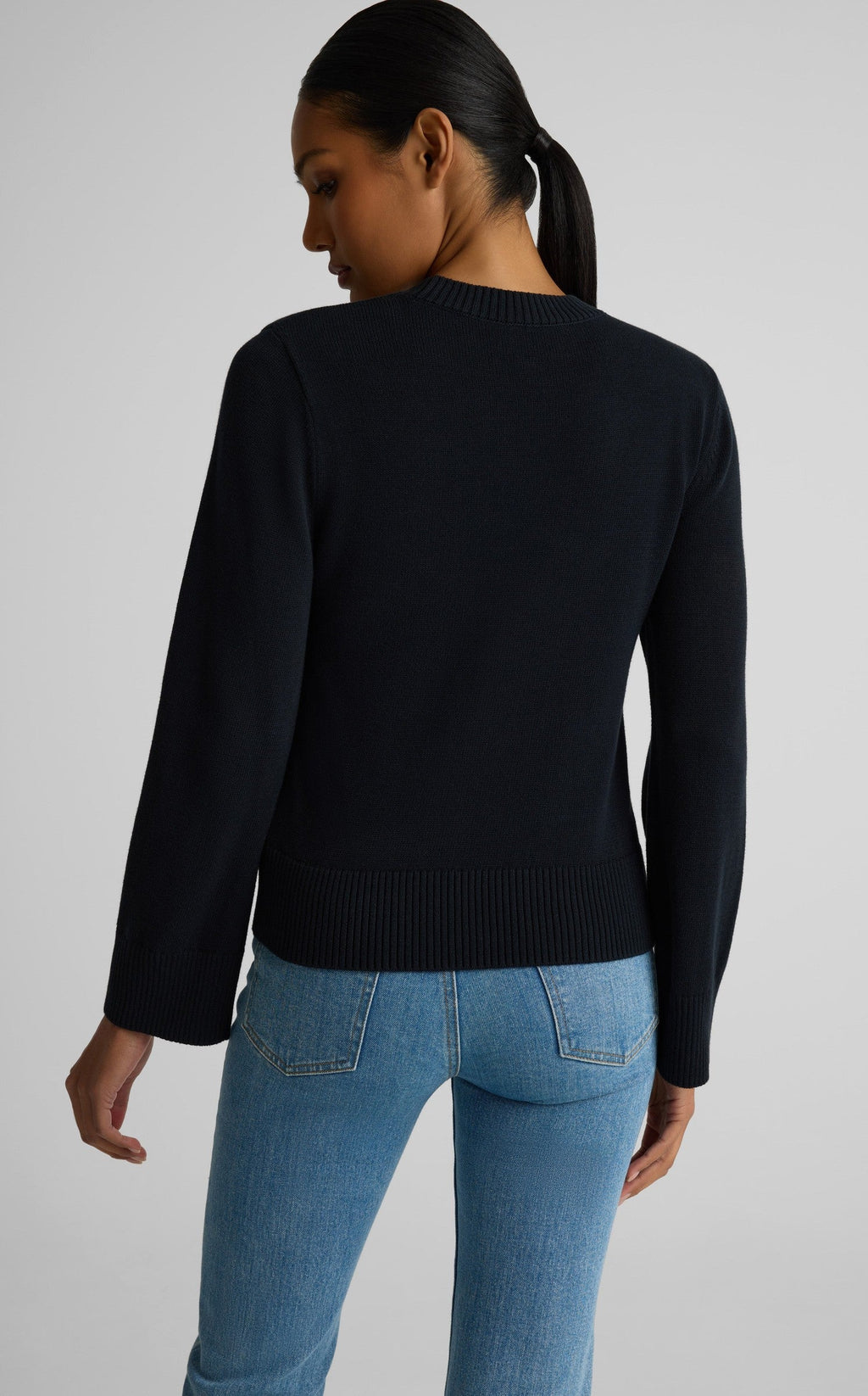 Tabitha Sweater In Lightweight Cotton Knit