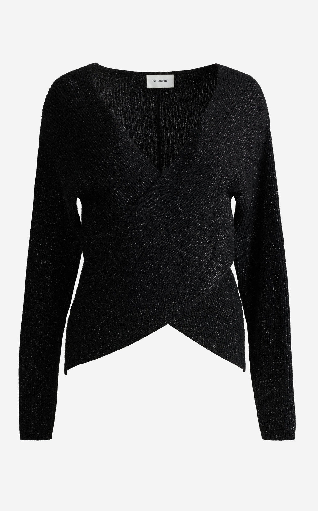 Sweater In Wool Cashmere Metallic Blend
