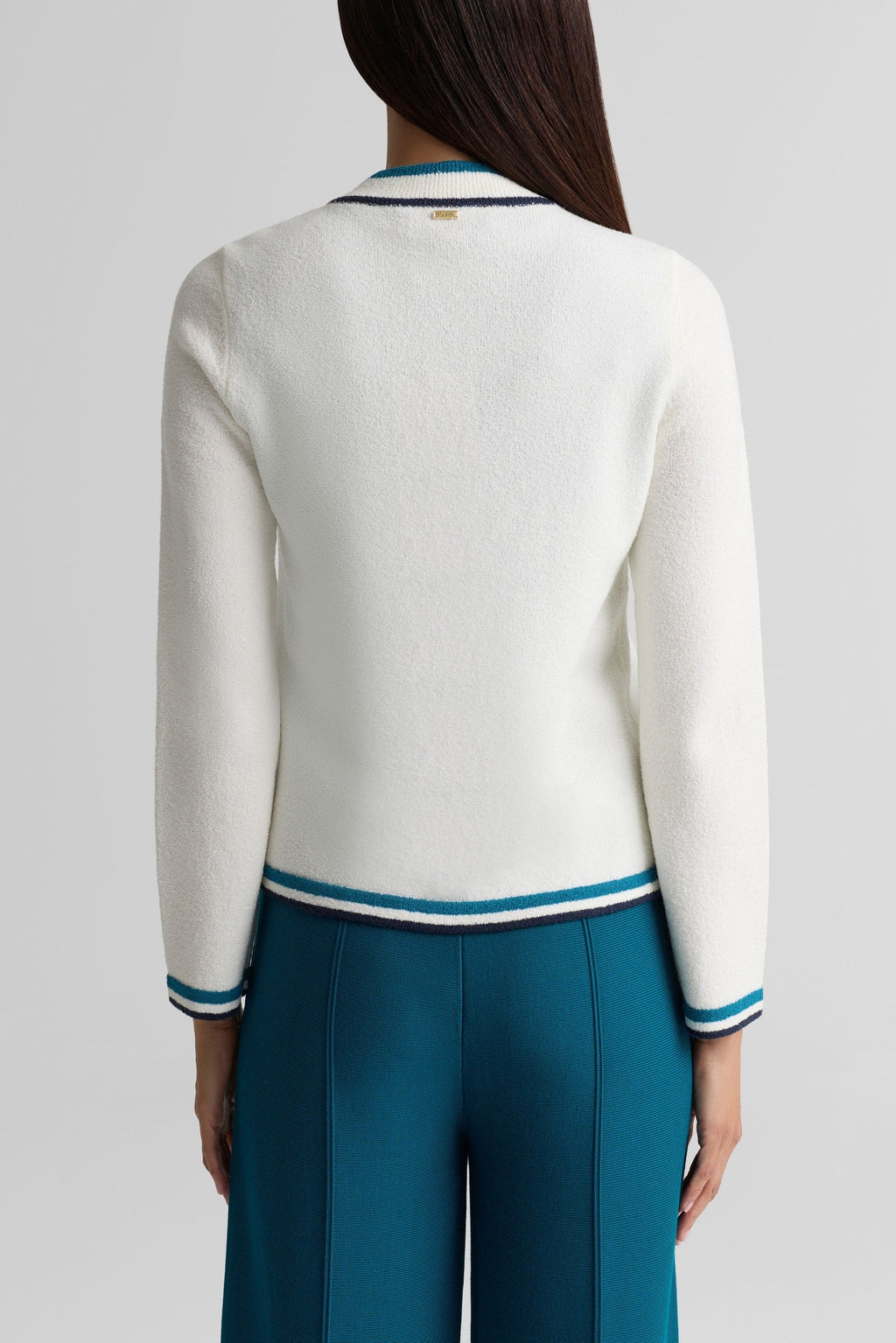 Striped Zip Knit Jacket