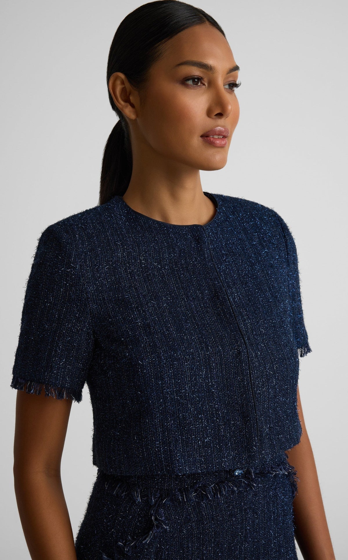 Sabine Bolero In Starlight Tweed
