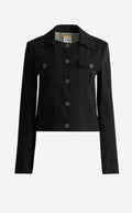 Caroline Jacket In Stretch Linen Twill