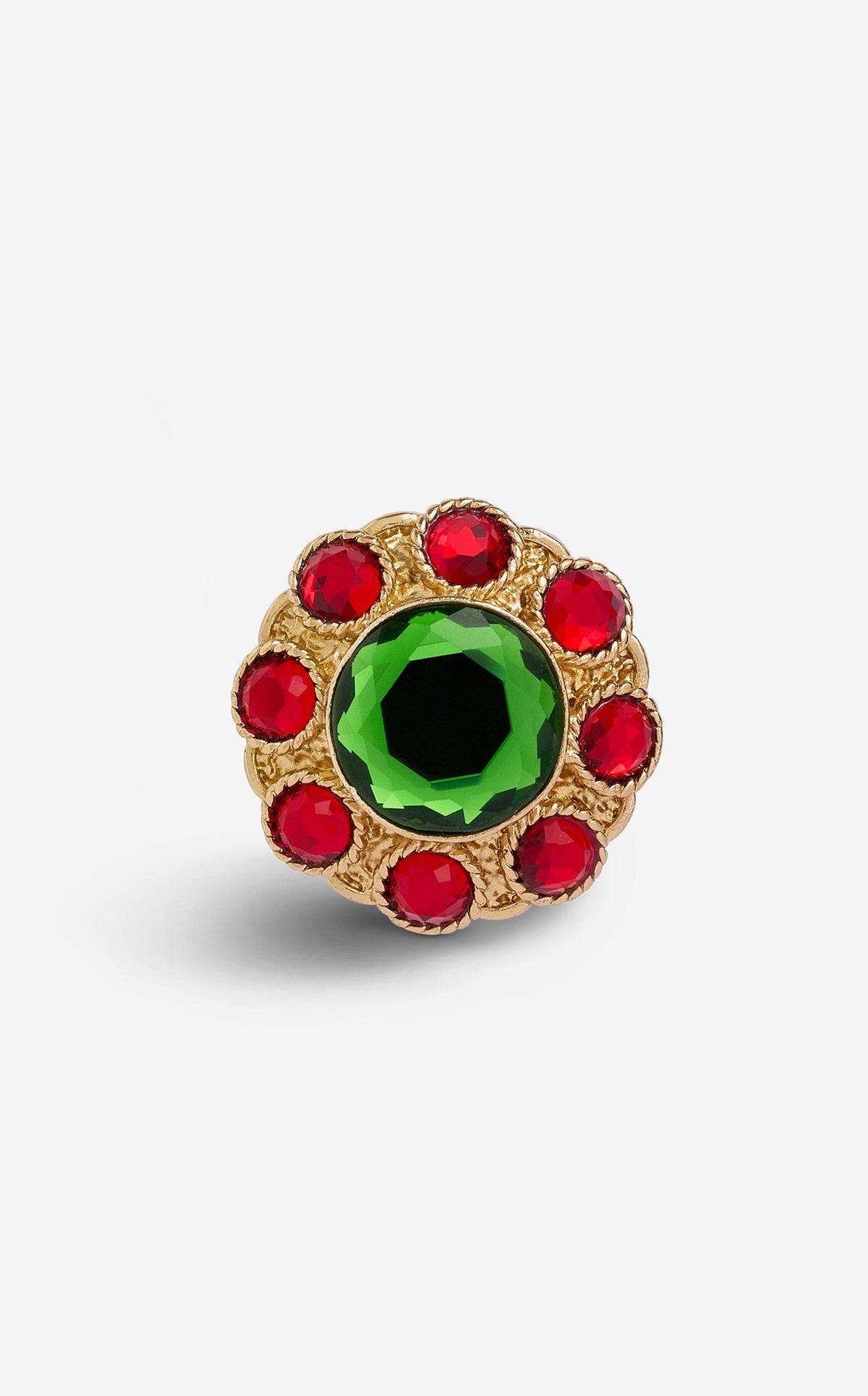 Brooch with Cabochons & Crystals
