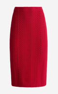 Margot Skirt In Cotton Crochet Knit