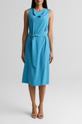 Cowl Neck Sleeveless Dress