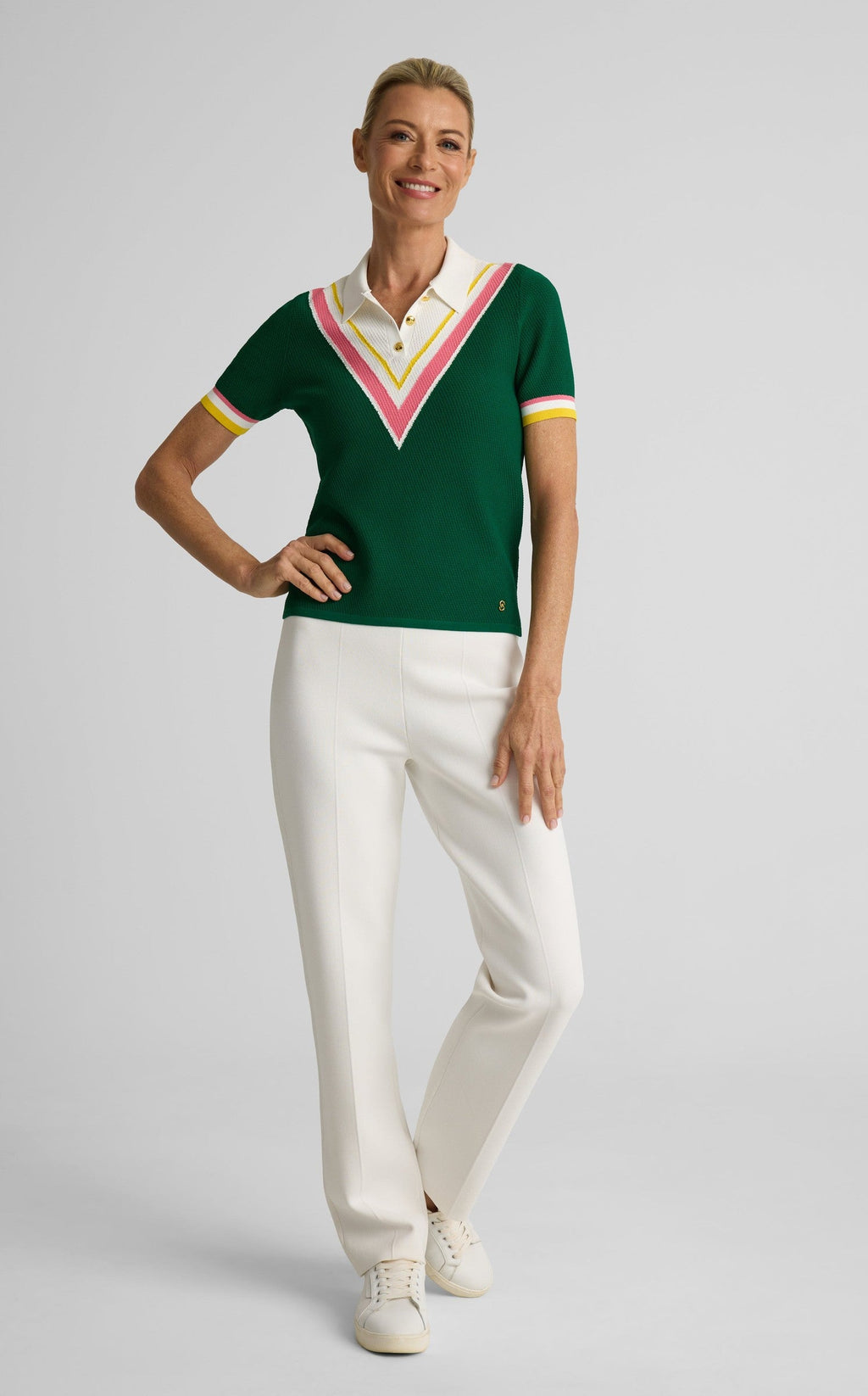 Kendall Sweater In Diagonal Texture Knit