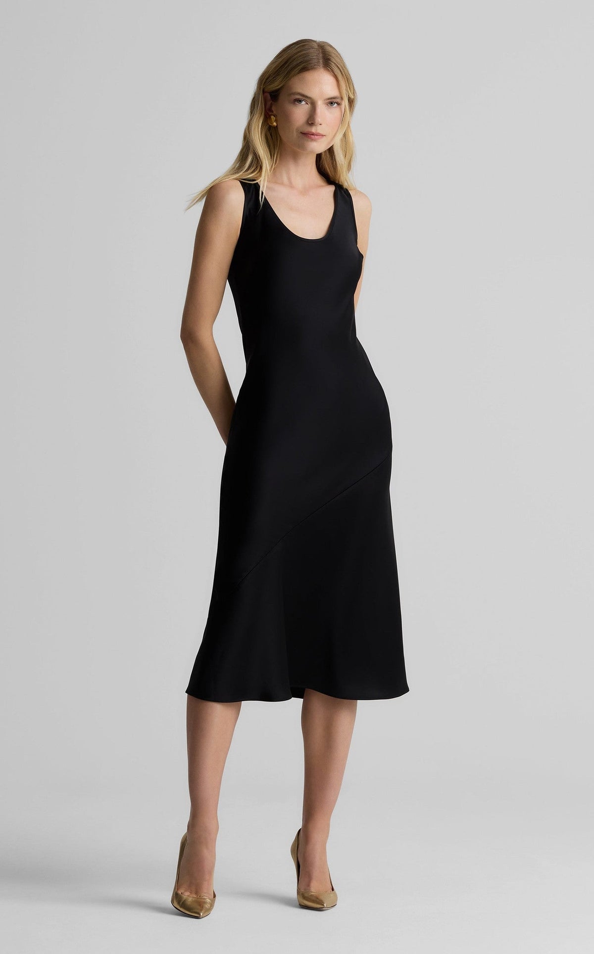 Sara Dress in Liquid Satin