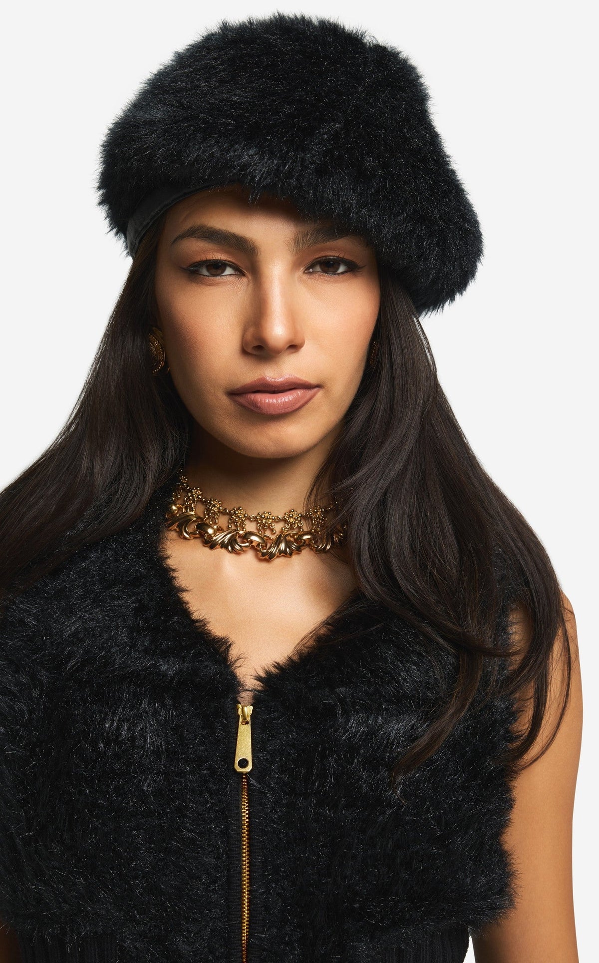 Hat in Knit Fur