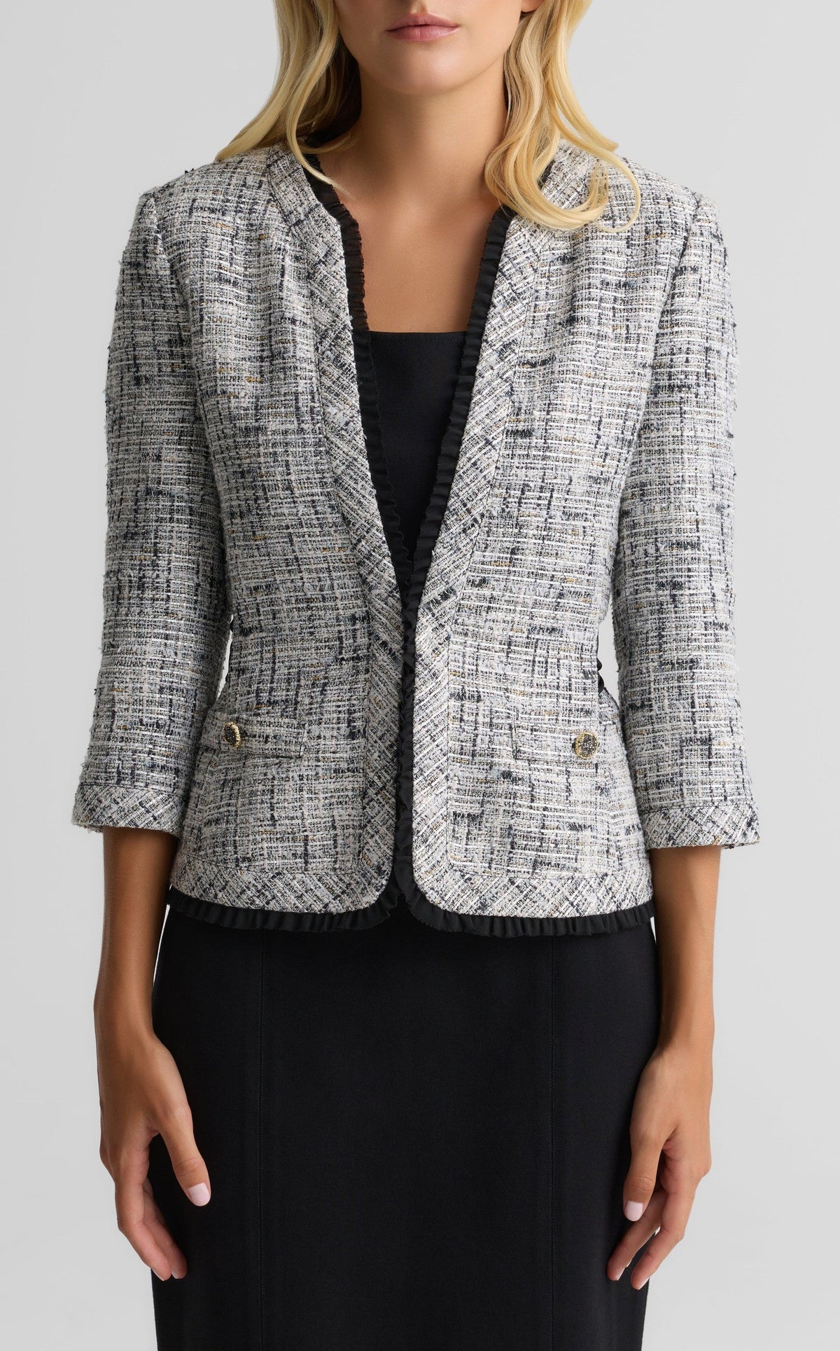 Metallic Tweed Jacket
