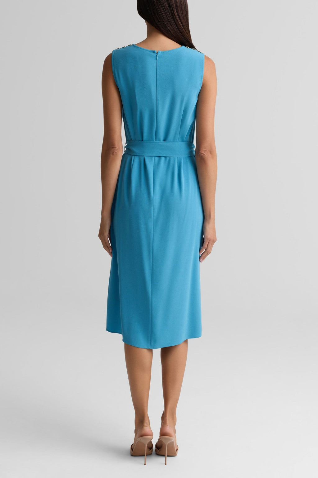 Cowl Neck Sleeveless Dress