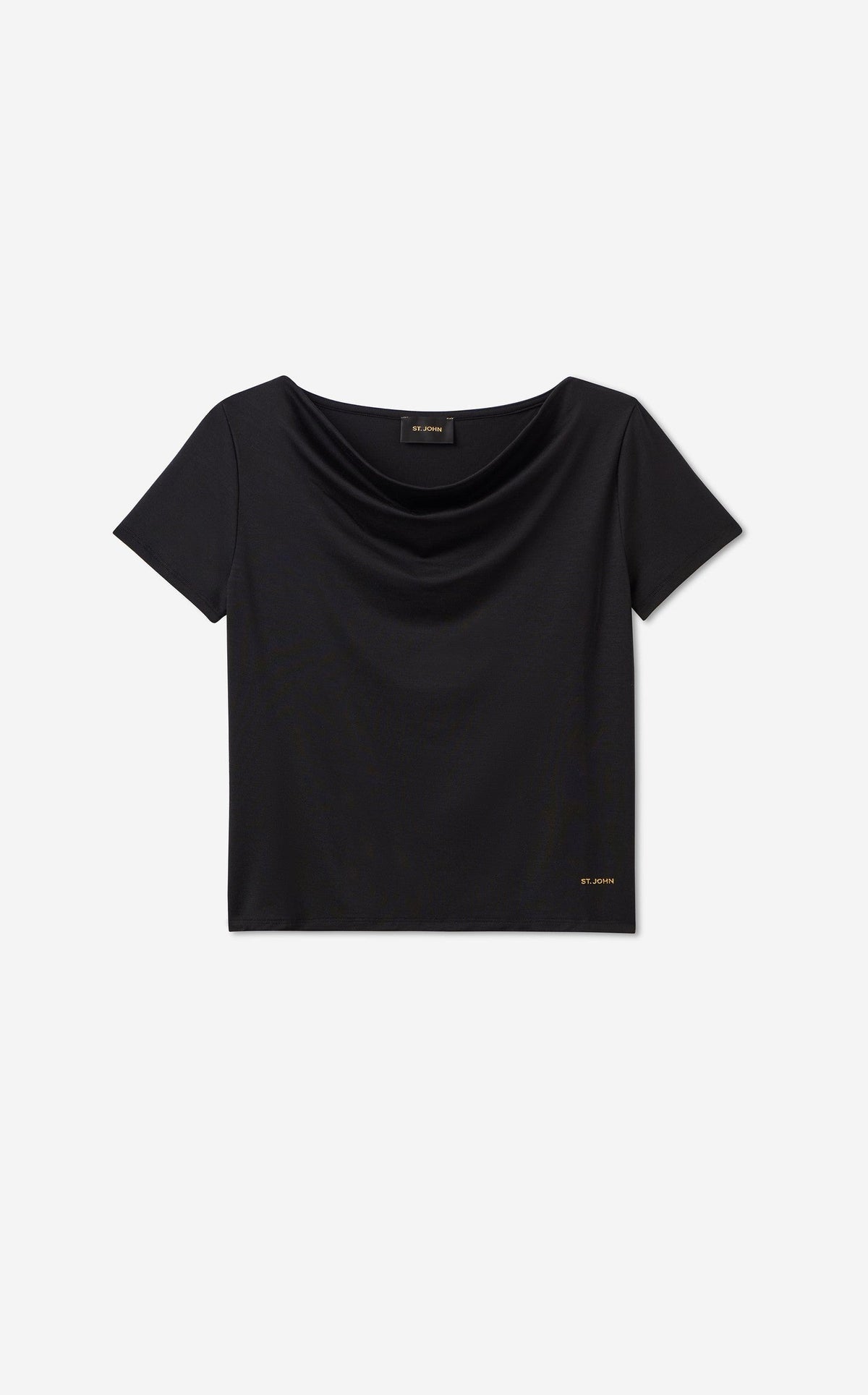 Polished Jersey Cowl Neck Top