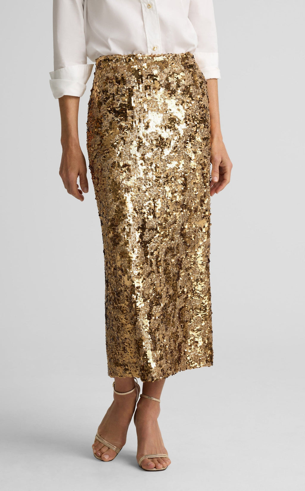 Stevie Skirt In Stretch Sequin Knit