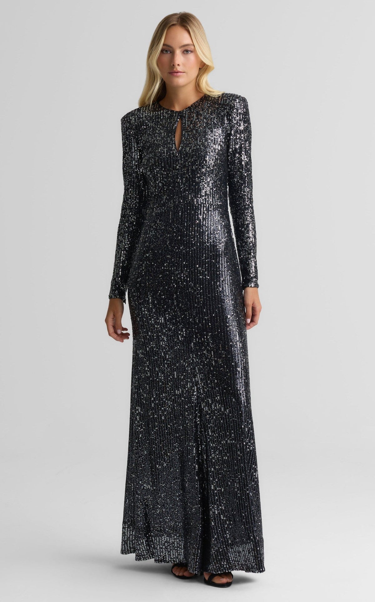 Gown In Stretch Paillettes