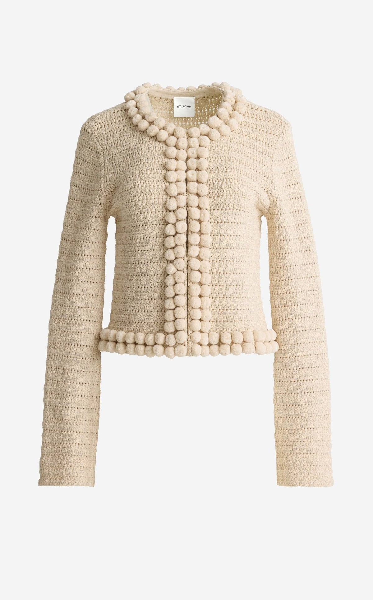 Helen Jacket In Artisanal Crochet Knit