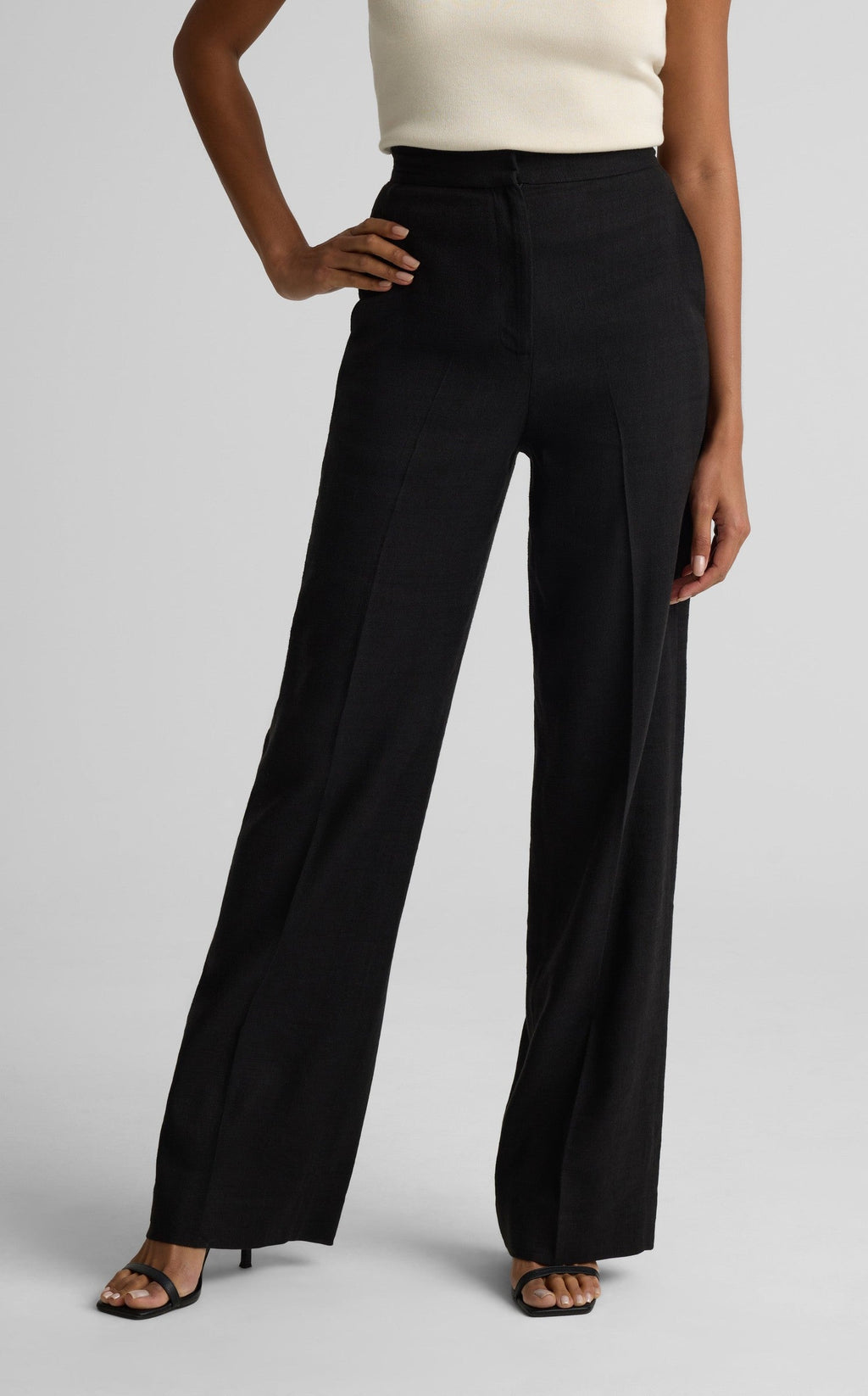 Maddie Pant In Stretch Linen Twill