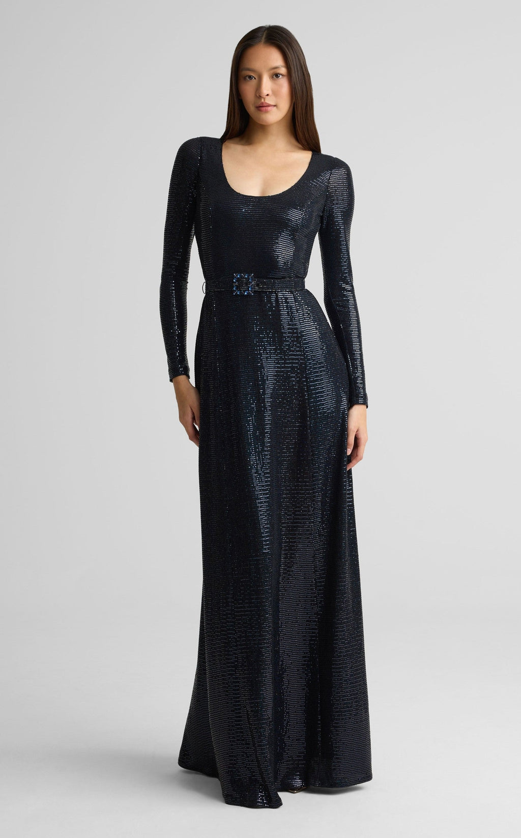 Gown In Iridescent Soft Jersey