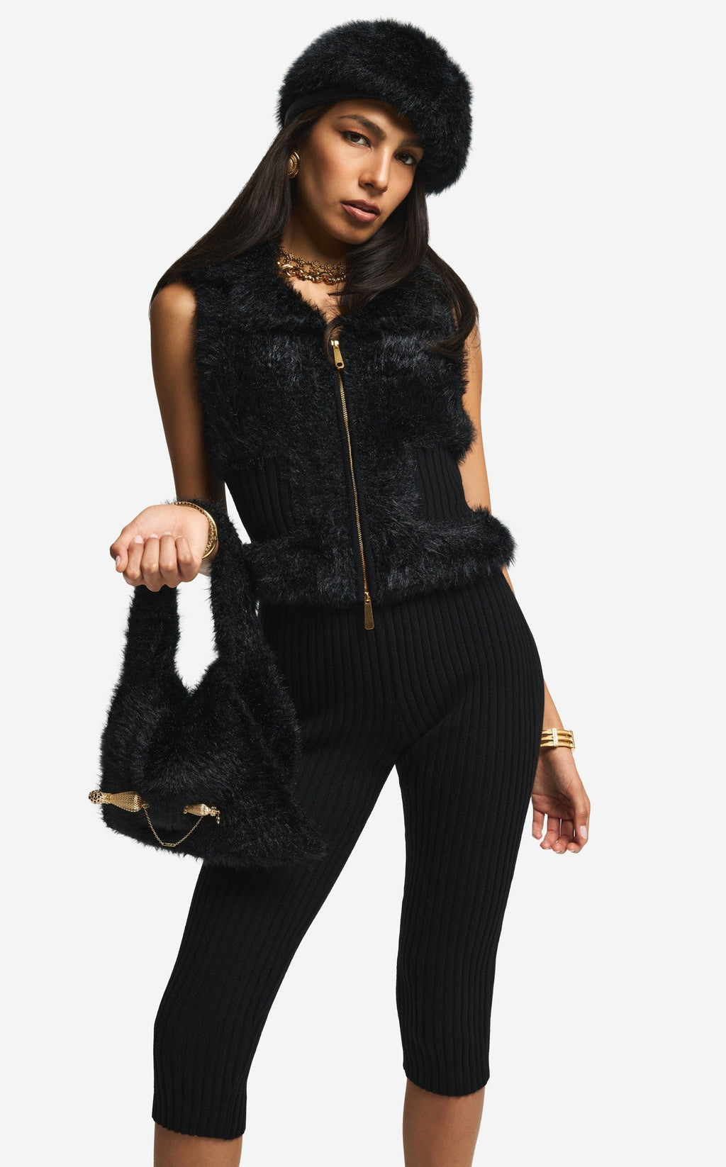 Pant in Ribbed Knit