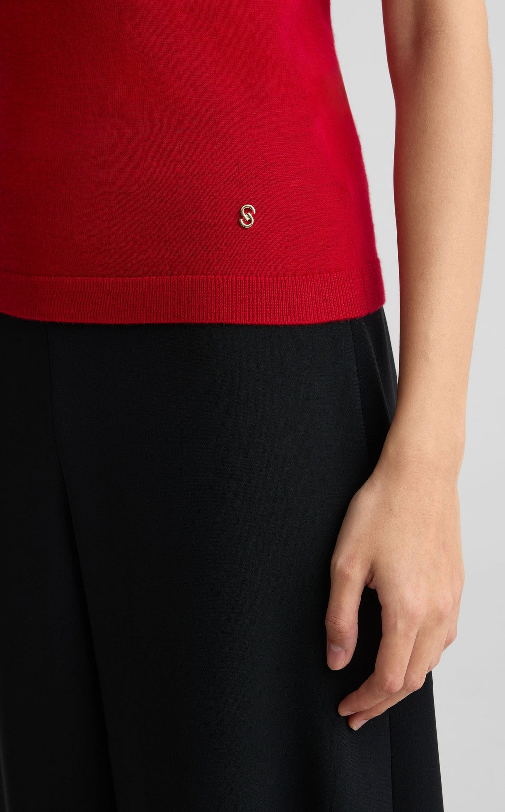 Mock Neck Sweater In Fine Gauge Cashmere
