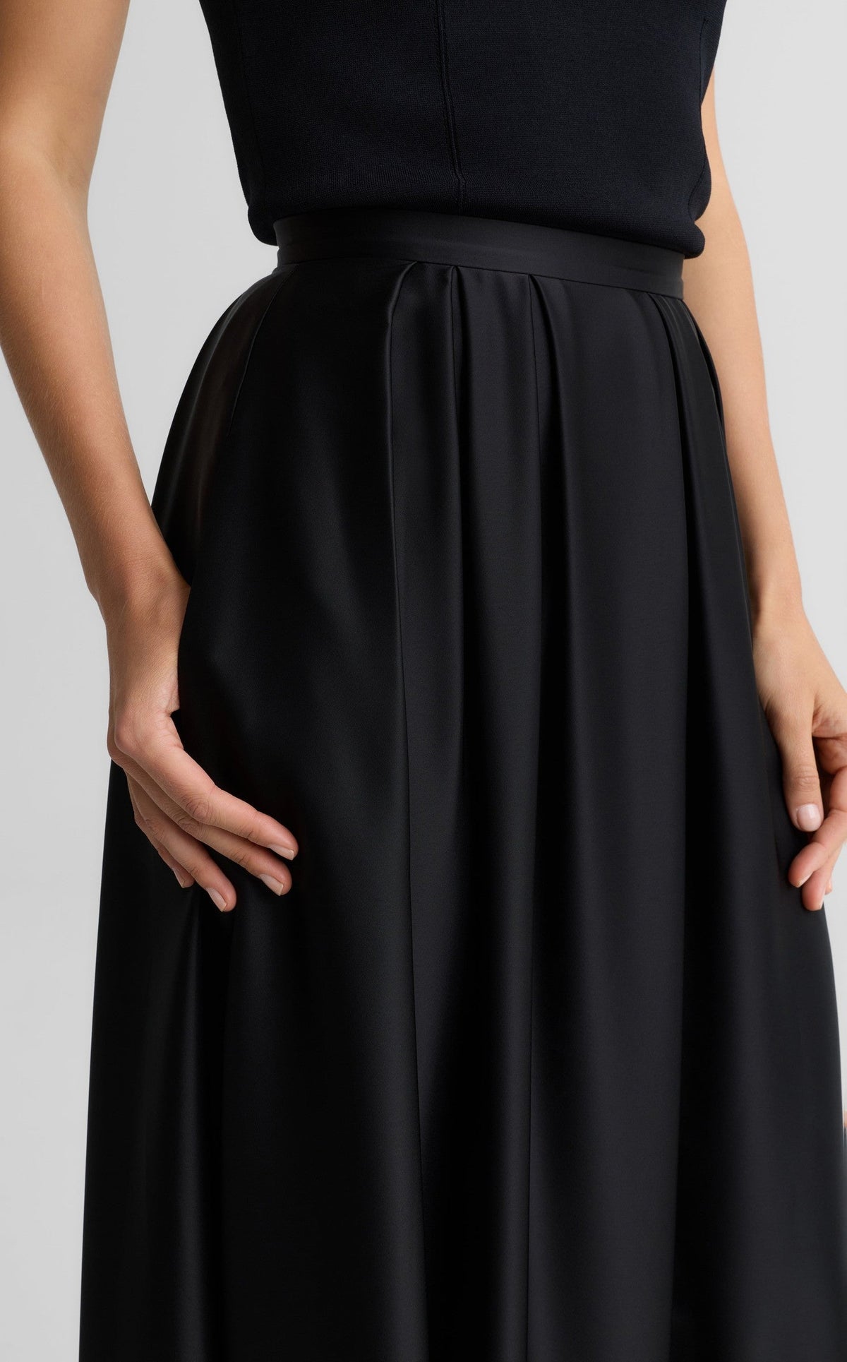 Bethany Skirt In Liquid Satin