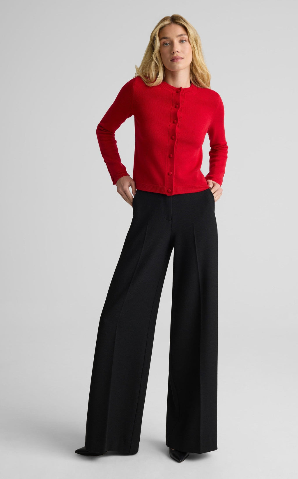 Cardigan In Wool Cashmere Knit