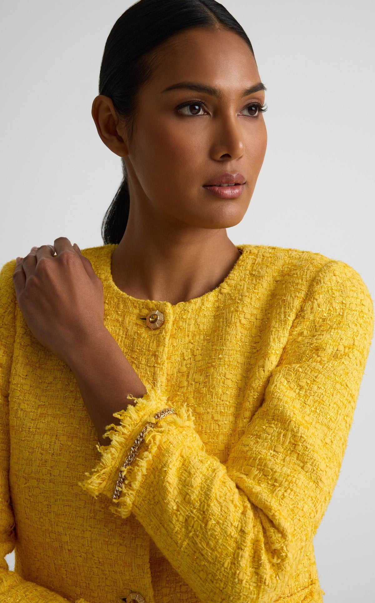 Vivienne Jacket In Gold Coast Tweed
