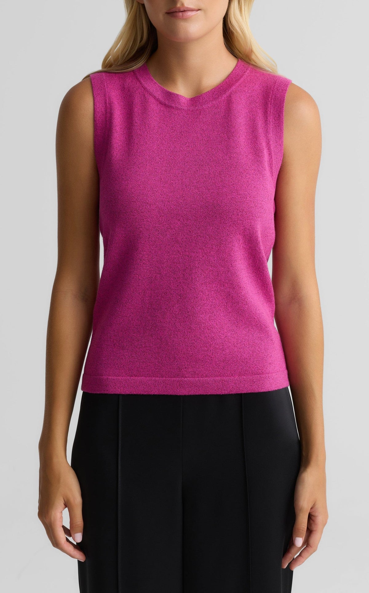 Metallic Knit Shell