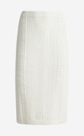 Margot Skirt In Cotton Crochet Knit