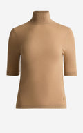 Mock Neck Sweater In Fine Gauge Cashmere