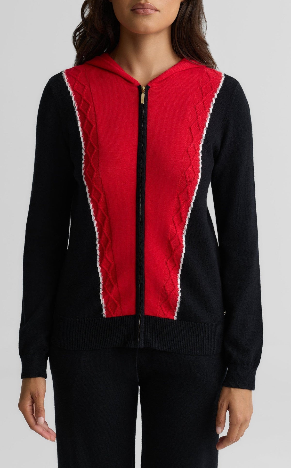 Cotton Cashmere Zip Hoodie