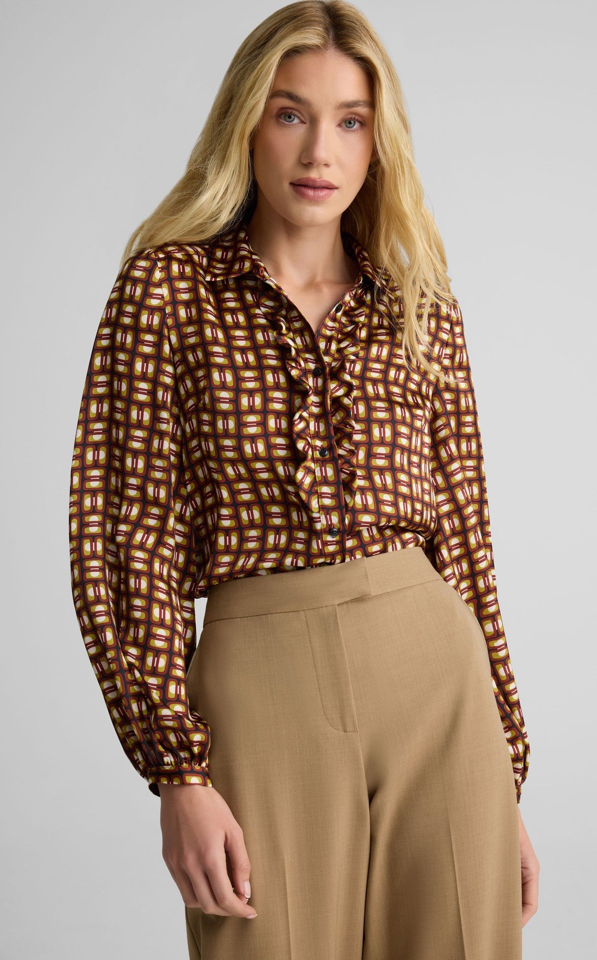 Blouse In Tile Print