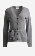 Cardigan In Wool Mouliné Knit