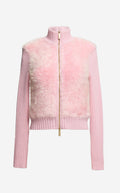 Jacket in Knit Fur