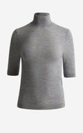 Mock Neck Sweater In Fine Gauge Cashmere