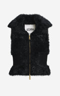 Vest in Knit Fur