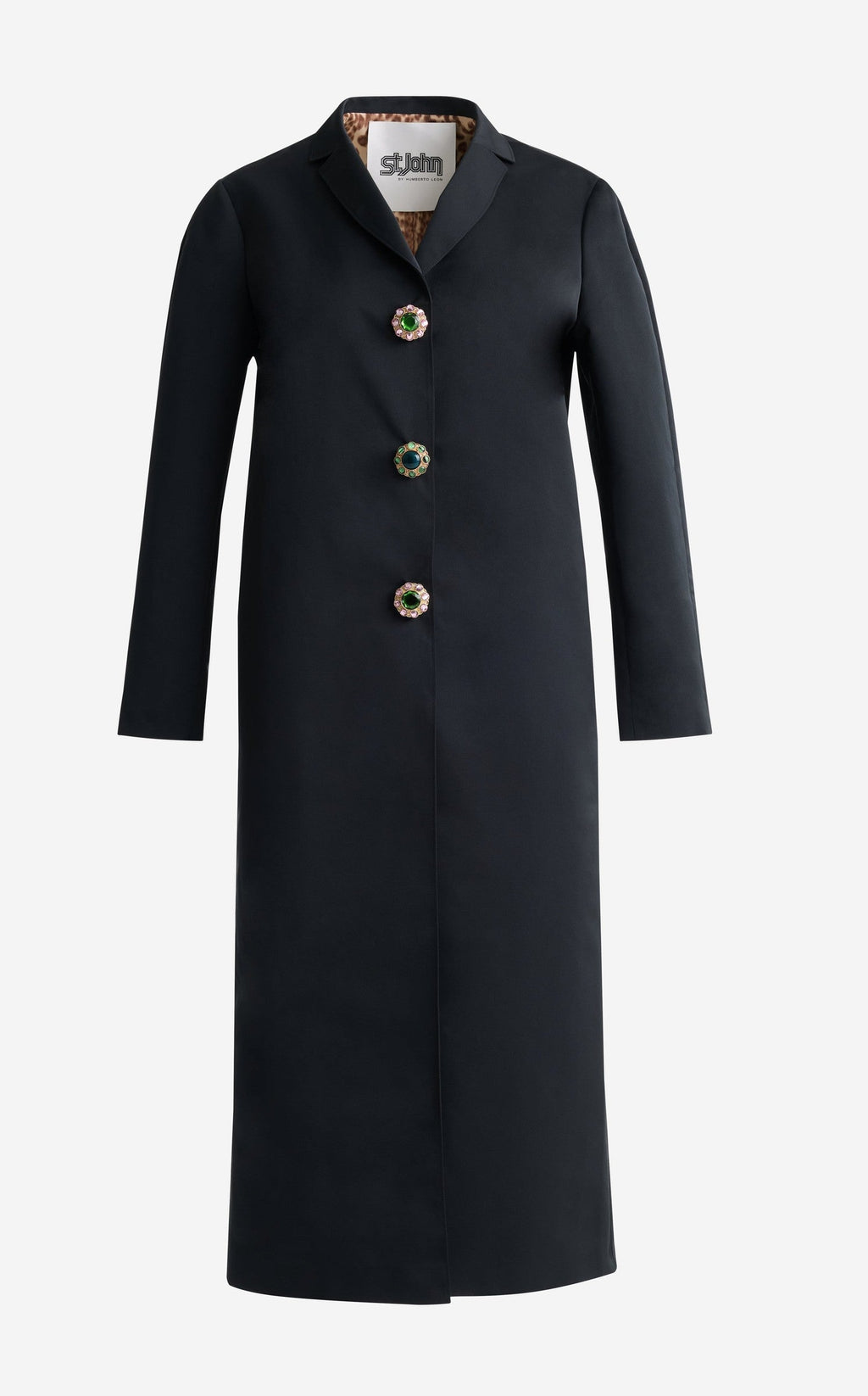 Long Coat in Duchesse Satin