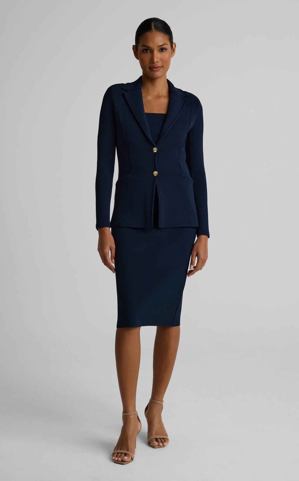 Erin Jacket In Santa Roma Knit
