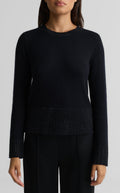 Embellished Crew Neck Sweater