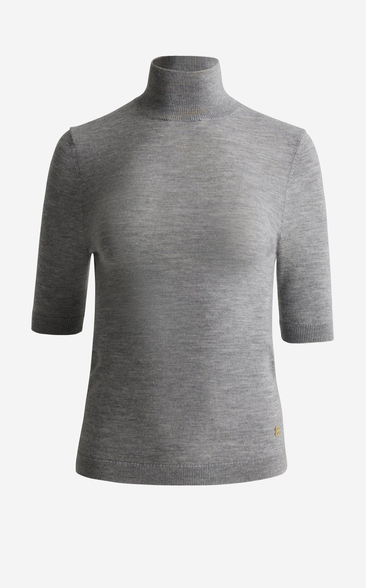 Mock Neck Sweater In Fine Gauge Cashmere