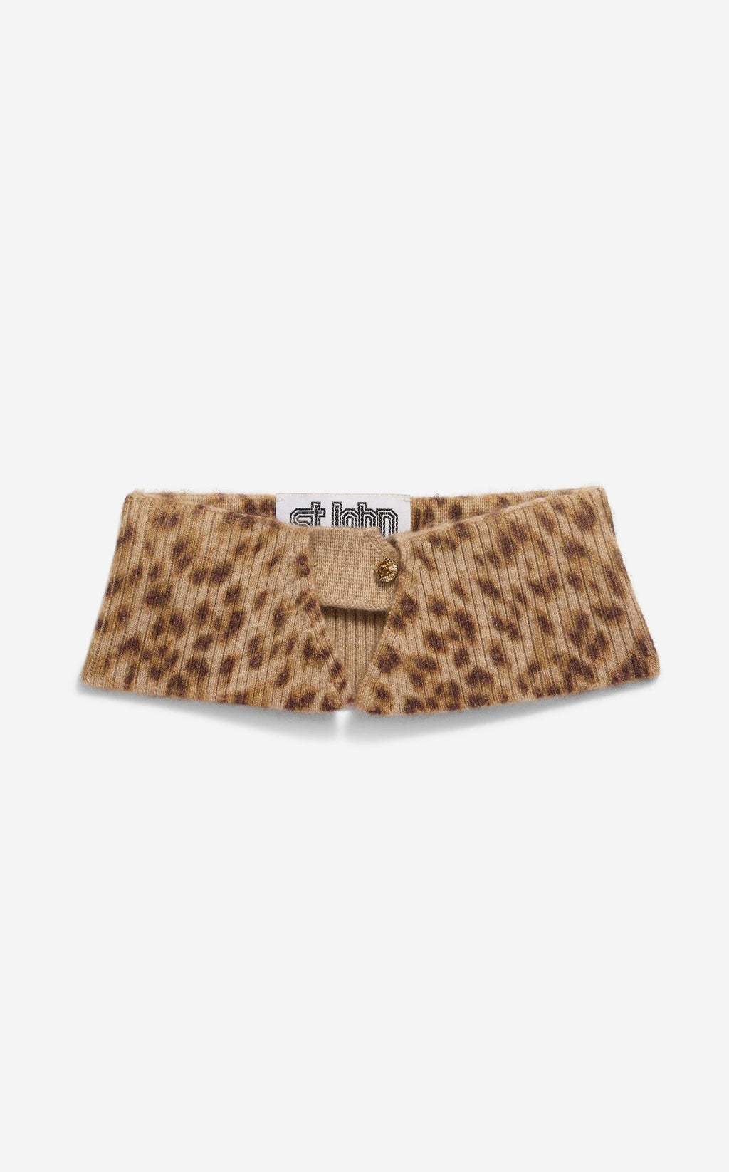 Collar in Leopard Print Cashmere Blend