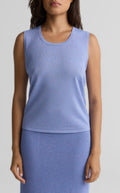 Metallic Scoop Neck Tank