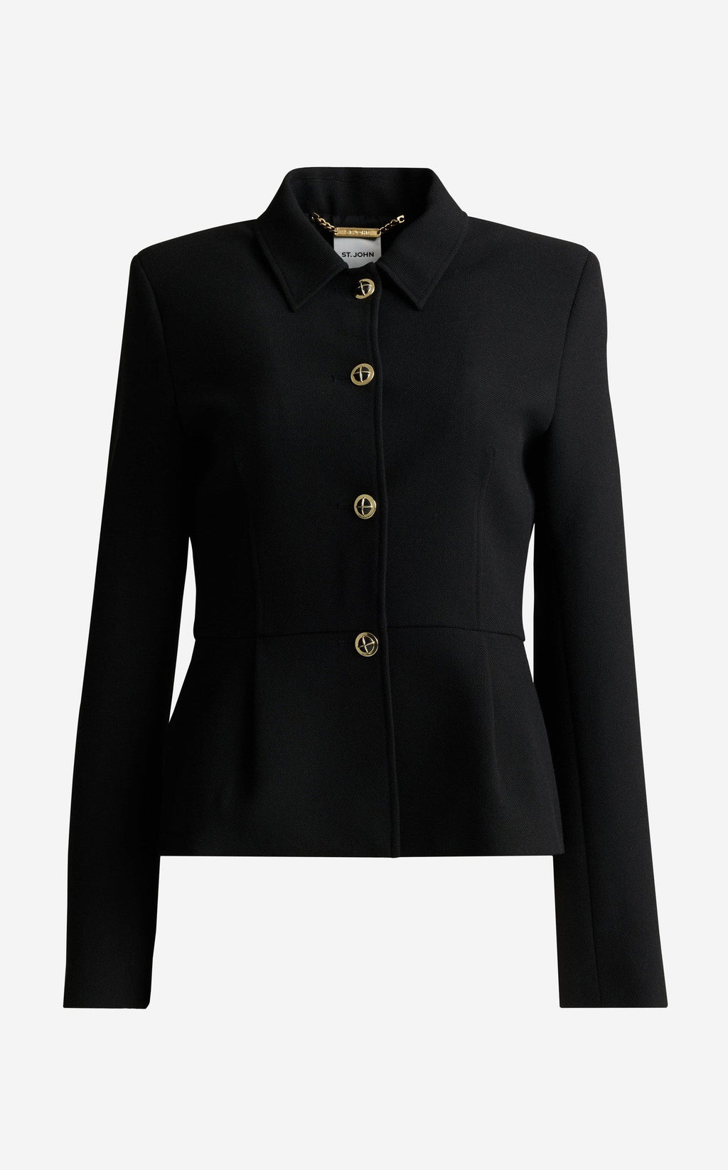 Peplum Jacket In Stretch Suiting