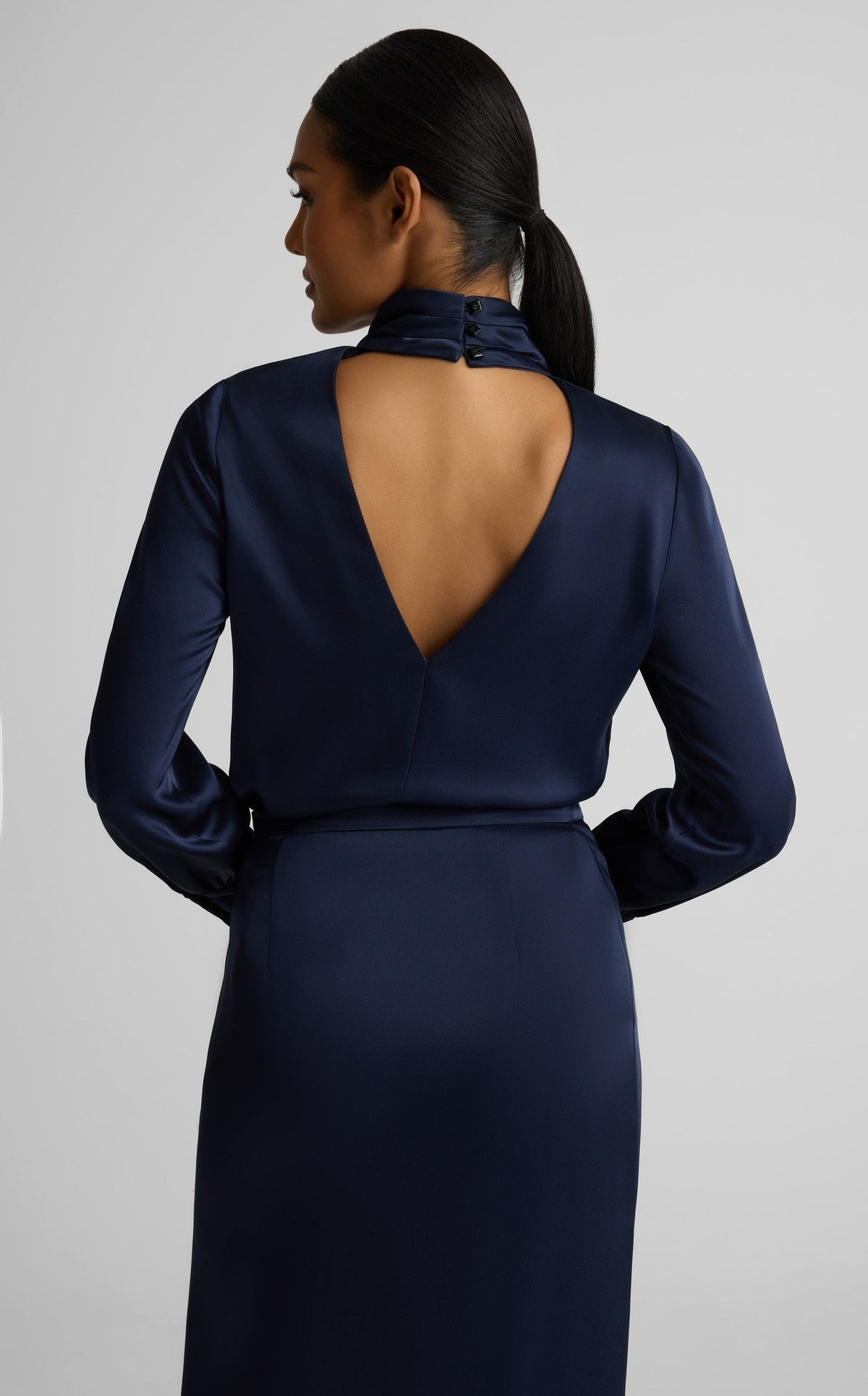 Frances Top In Liquid Satin