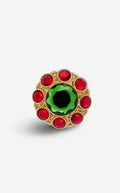 Brooch with Cabochons & Crystals