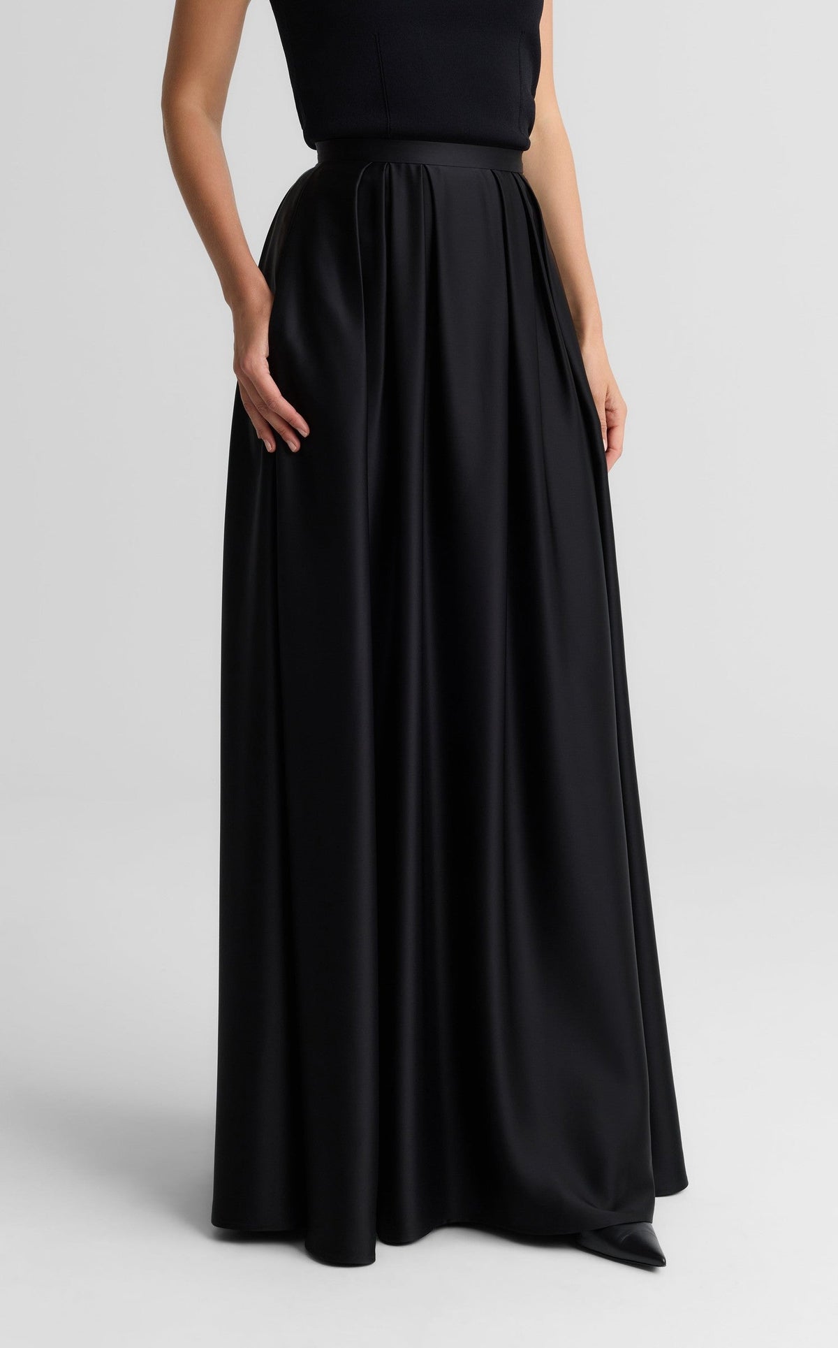 Bethany Skirt In Liquid Satin