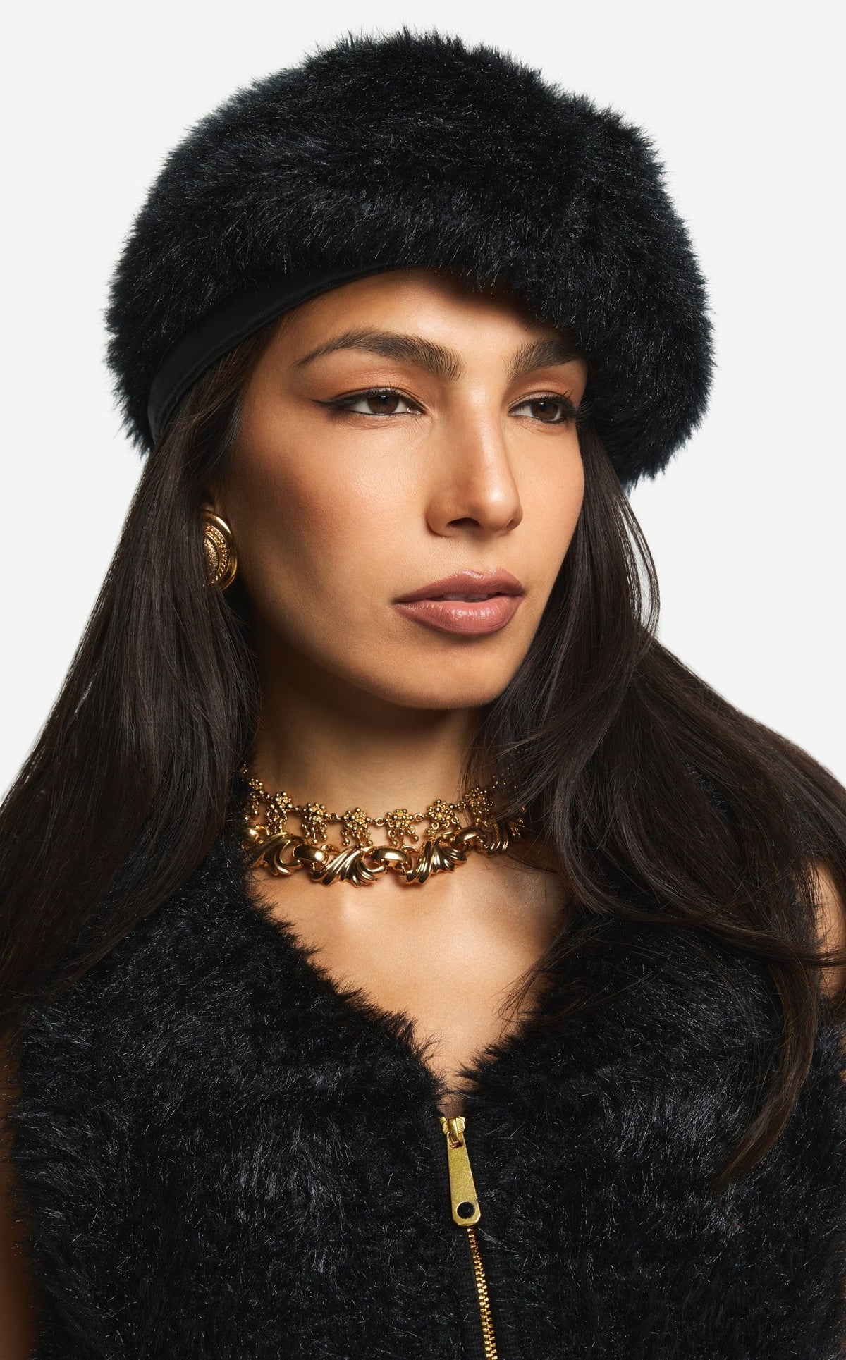 Hat in Knit Fur